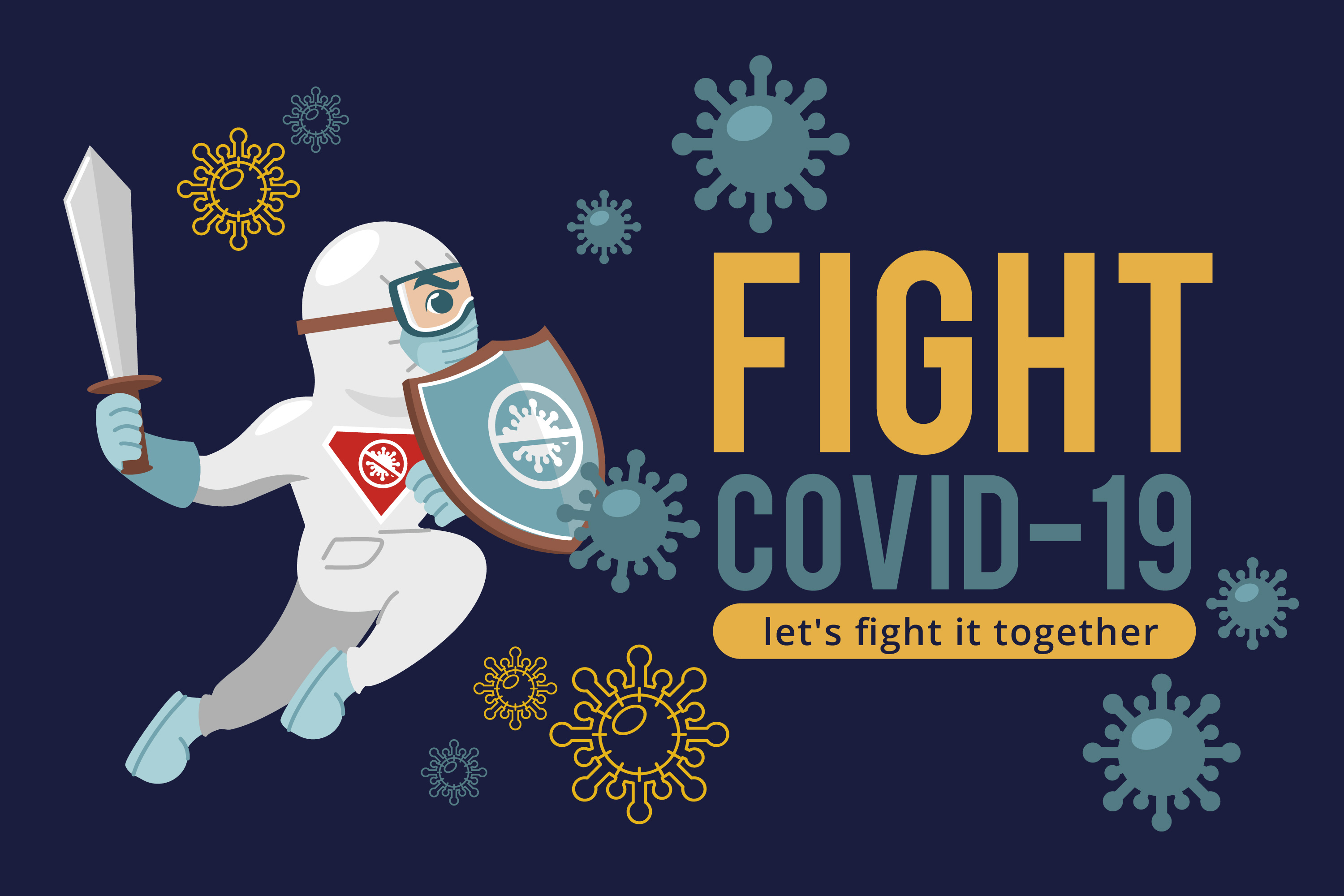 Let's fight COVID-19 together